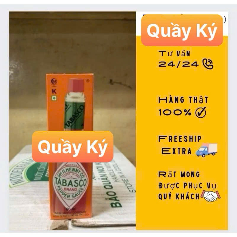 Sốt Ớt Đỏ Hiệu Tabasco 60ml
