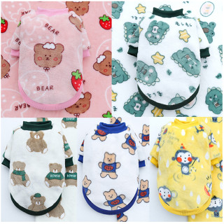  Quần áo cho Chó Mèo Vải Len dày ấm áp   Quần áo Vải Nhung cho thú cưng 