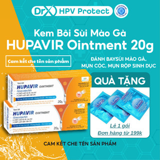 Kem Bôi Sùi Mào Gà Mụn Cóc HUPAVIR Ointment Giúp Lành Giảm Viêm Da, Mụn Cơm 20g
