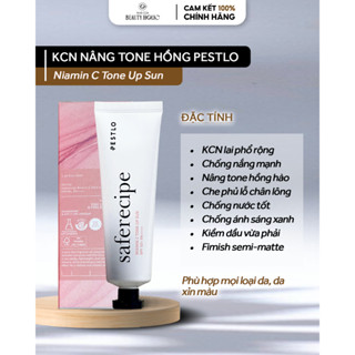 [Mới 2024] Kem chống nắng thuần chay nâng tone hồng PESTLO SAFERECEIPE NIAMIN C TONEUP SUN
