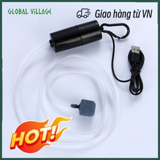 [người bán địa phương]Máy Sủi Oxy Mini Kết Nối USB - Sục Khí Oxi Cho Bể Cá Cảnh Siêu Nhẹ Và Yên Tĩnh [Sủi USB]