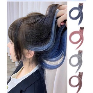 Tóc giả kẹp Highlight phong cách Hàn Quốc, tóc light giả nhiều màu cá tính TNKL02 Tép tóc thẳng 55cm