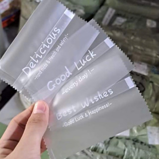  Set 100 túi size 7x10 cm Họa tiết chữ tiếng Anh 4 túi hàn miệng đựng trà hoa bánh kẹo Túi đựng bánh bao bì kẹo trà hoa 