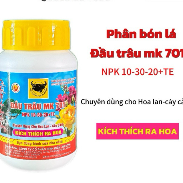 Hộp Phân Bón Lá Đầu Trâu 701 ( hủ 100gr)