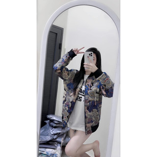Áo Khoác Bomber Gấu Dâu Phong Cách M.o.c.h.i.n.o - Áo Khoác Bomber Nam Nữ Họa Tiết Hình Gấu 2 Lớp Cao Cấp,hnn.