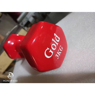 Tạ tay cao su cao cấp 3 kg Đỏ (giá 1 chiếc)