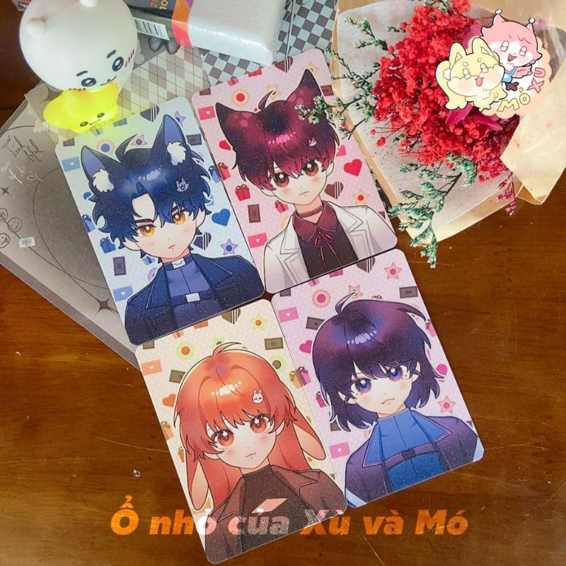 Card bo góc cán kim tuyến ORV (Toàn Trí Độc Giả - Yoo Joonghyuk/ Kim Dokja/ Han Sooyoung/ Yoo Sangah
