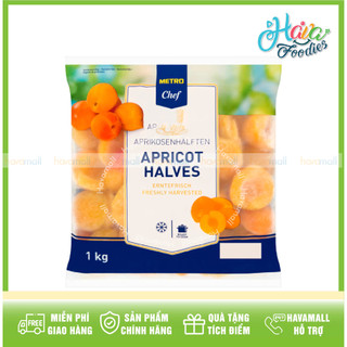 Trái mơ cắt đôi đông lạnh – Metro Chef – Apricot Halves Frozen 1kg