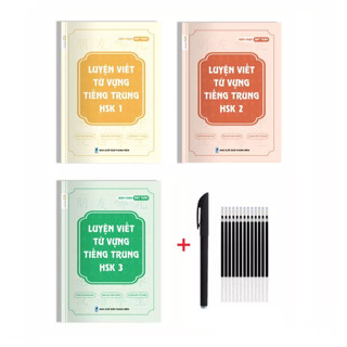 sách - Combo: Luyện Viết Từ Vựng Tiếng Trung HSK1+HSK2+HSK3