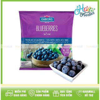 Việt Quất Đông Lạnh Nguyên Trái – Blueberries Emborg Frozen 400g