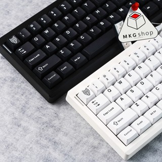 Keycap Aifei BOW - WOB V2 | PBT doubleshot | Cherry profile | 114 nút bàn phím cơ đen chữ trắng - trắng chữ đen