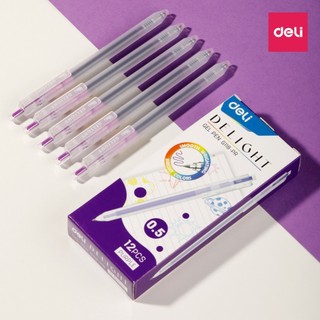  Bút Gel Mực Tím Purple Deli EG118 