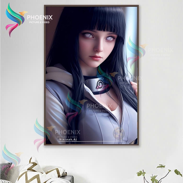 Poster Naruto- Hinata Hyuga dán phòng học ,phòng ngủ