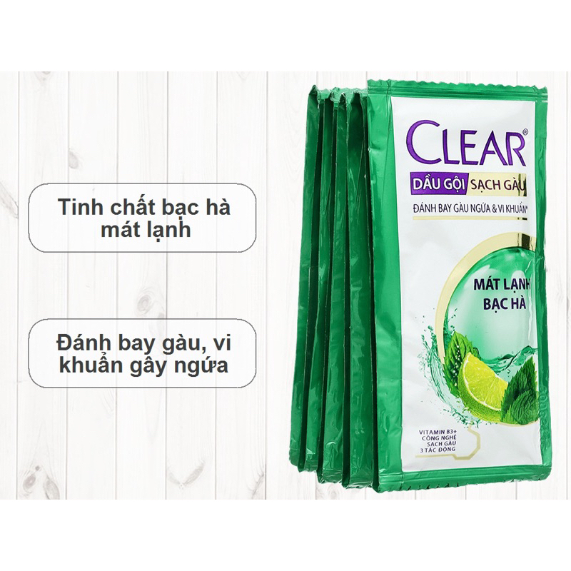 Thùng dầu gội bạc hà CLEAR (840 gói)
