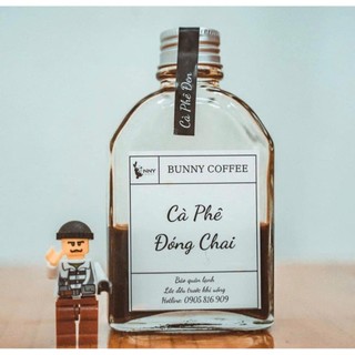 Chai Thủy Tinh xén vai 100ml đựng coffee, cà phê, trà sữa, nước trái cây