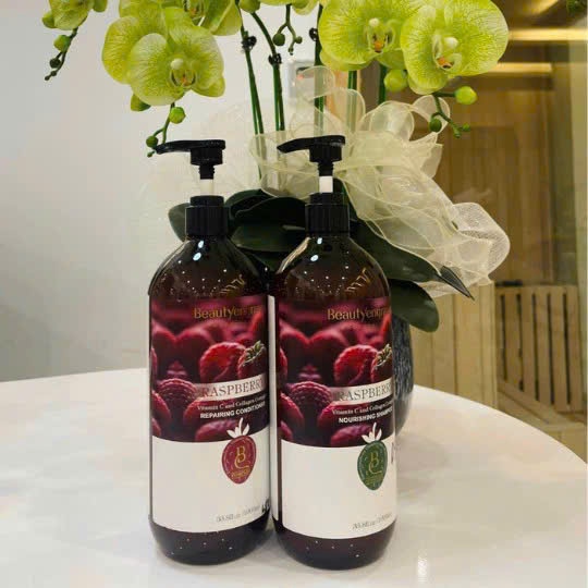 Dầu Gội Dưỡng Sinh Phúc Bồn Tử Raspberry Beautyengrsver 1000ml Giảm Rụng, Giảm Khô Xơ Hư Tổn