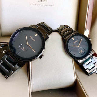 Đồng hồ đôi nam nữ dây thép Citizen Quartz BE9187-53E và EQ9065-50E