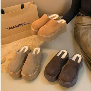 [CHÂN TO TĂNG SIZE] Dép sục 7cm hàng siêu cấp đế cao LÓT LÔNG CỪU QCCC cao cấp full box