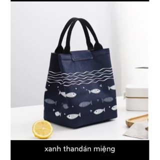 Túi Đựng Hộp Cơm Văn Phòng Hình Trụ Cỡ Lớn , Có Quai Đeo Tiện Dụng