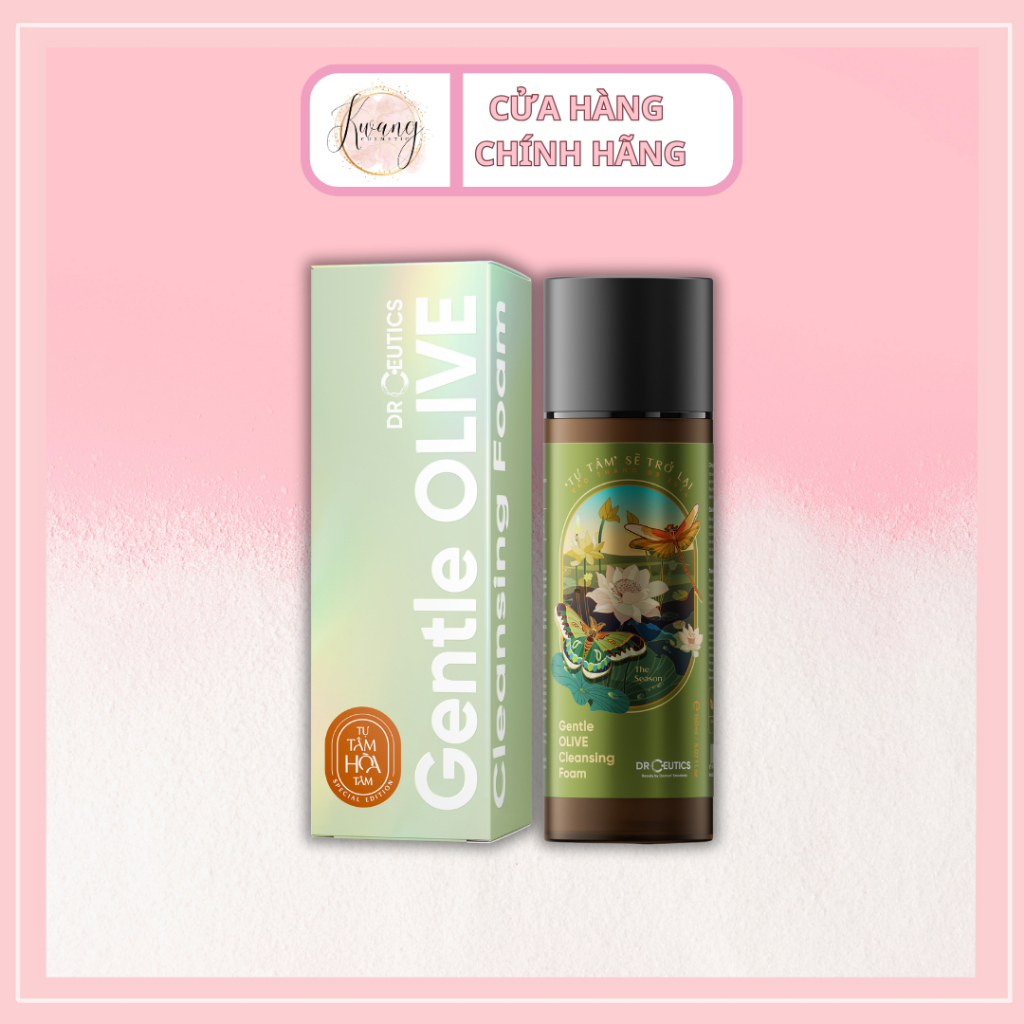 Sữa Rửa Mặt DRCEUTICS Gentle Olive Cleansing Foam Giúp Làm Sạch 150ml [PHIÊN BẢN TỰ TÂM]