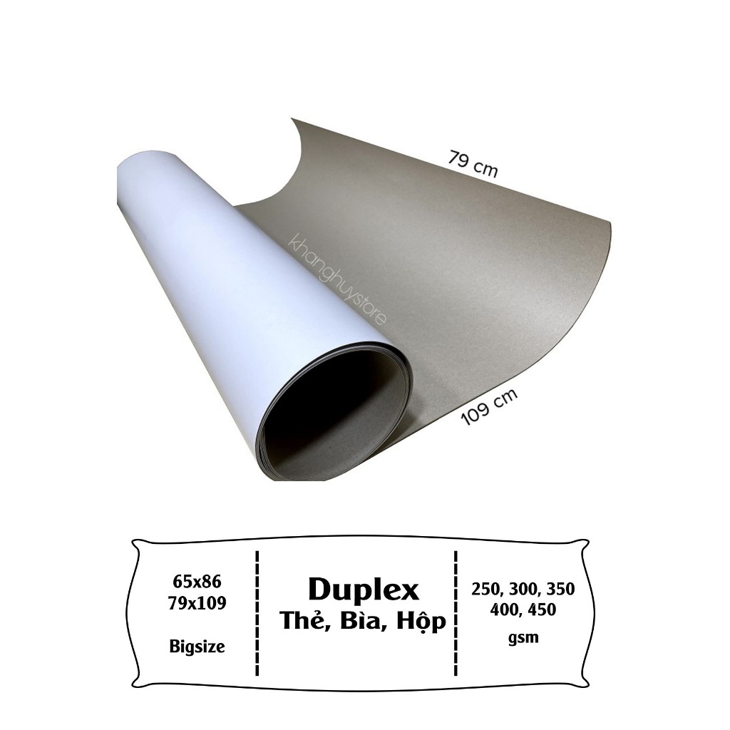 (Khổ lớn)Giấy bìa Ivory, Duplex 250gsm ~ 450gsm A0 bìa cứng làm mô hình, hộp giấy, tấm lót, thẻ