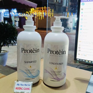 Cặp dầu gội xả protein dưỡng Ẩm Phục Hồi Siêu Mềm Mượt , dầu gội ,dầu xả,cặp gội xả 2000 ml