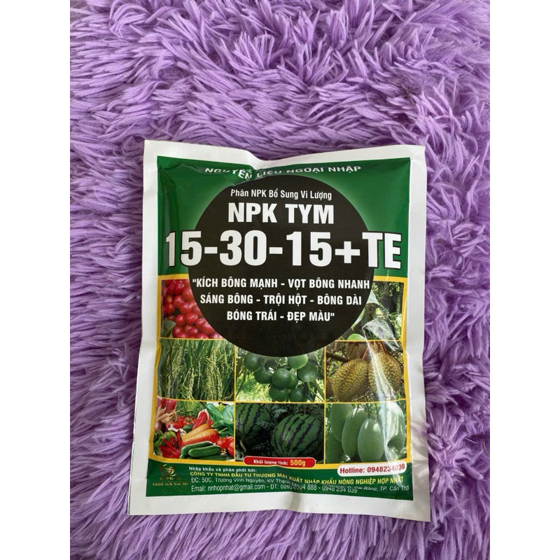 Phân bón lá: 15-30-15+TE 500gr
