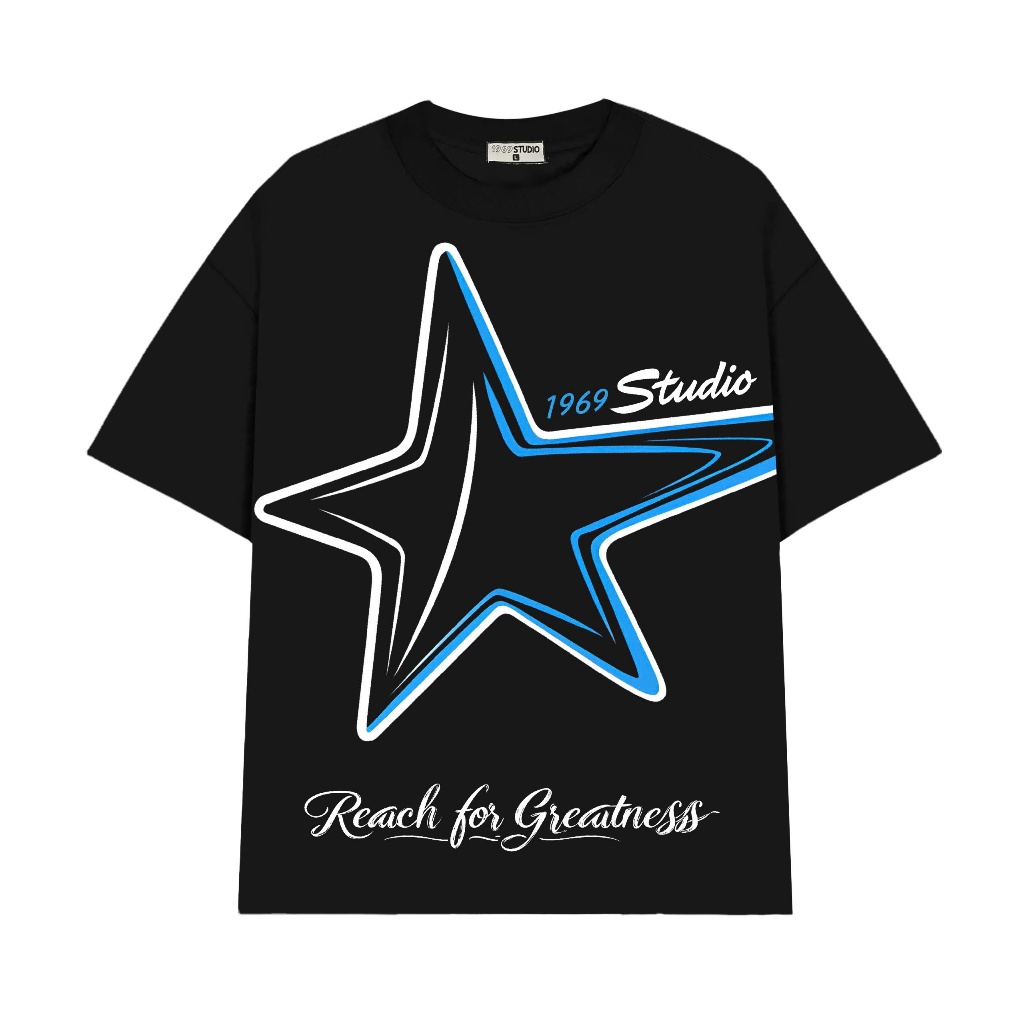 Áo Thun Nam Nữ In Ngôi Sao 1969STUDIO Tay Lỡ Form Rộng Thời Trang Top Cổ Tròn - AP16