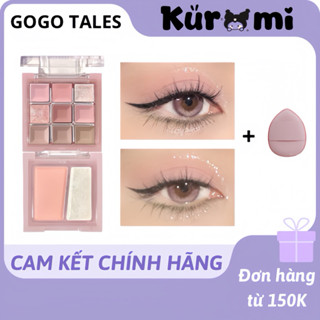   GOGO TALES  Bảng phấn mắt má 2 tầng Gogo Tales Highlight 2 Tầng bảng mắt má gogo tales G01 9 ô Glaze Light Dream GT663  