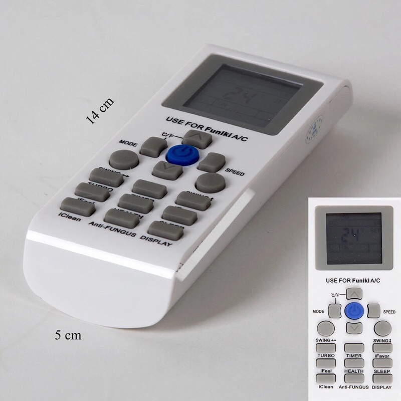 Remote máy lạnh Funiki Turbo + Pin