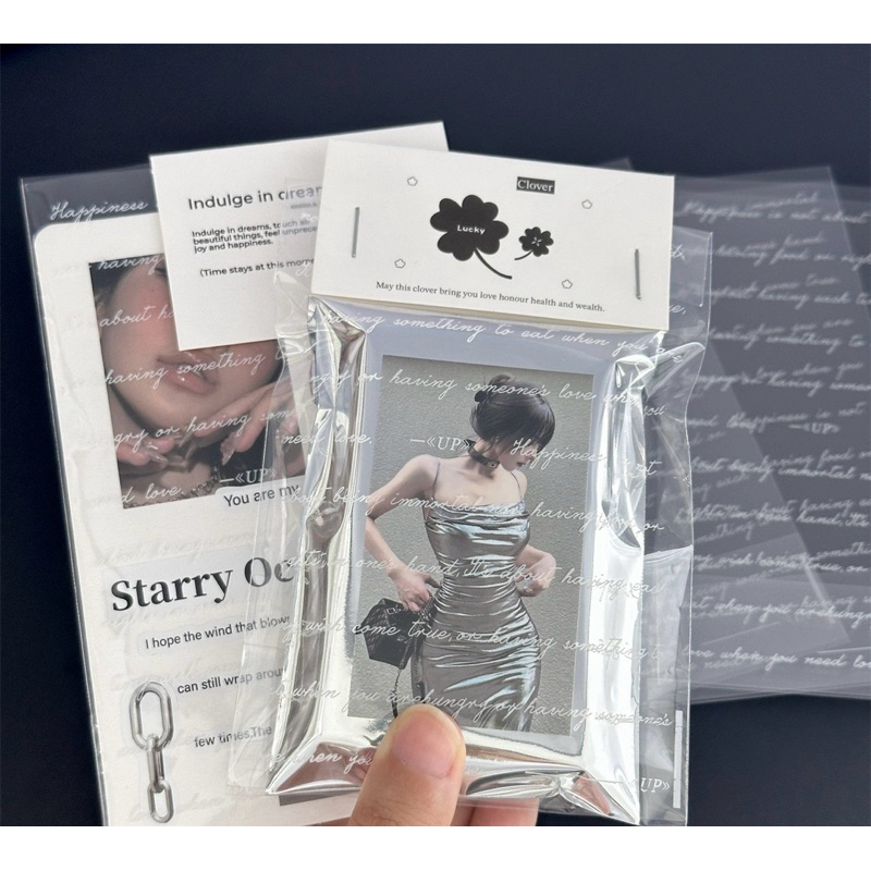 SET 10 TÚI BÓNG KÍNH CHỮ KHÔNG MÉP DÁN