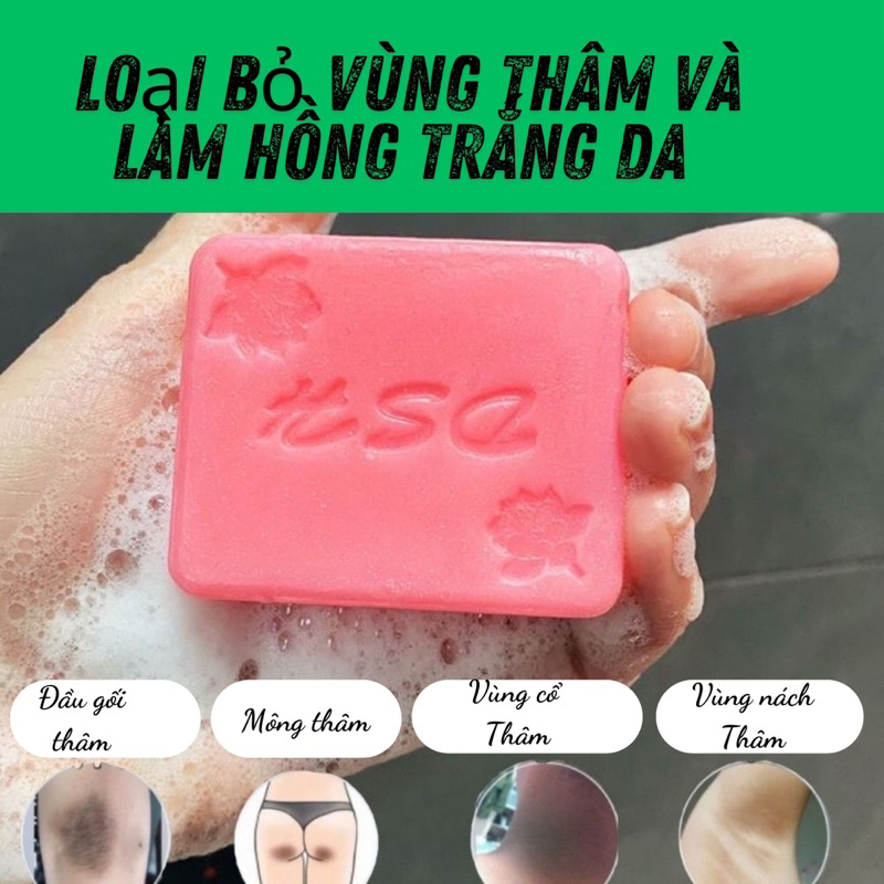 Xà Phòng Trắng Da,Loại Bỏ Thâm, Làm Hồng Bikini Nhũ Hoa DASHIHAN_ Vùng Kín Hồng Hào Mền Mịn