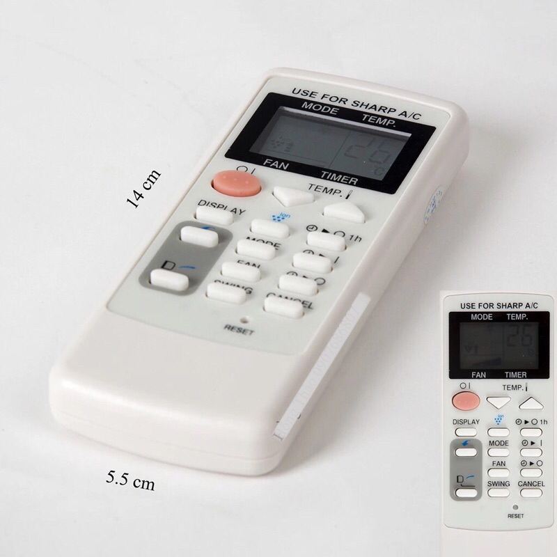 Remote máy lạnh Sharp ion + Pin.