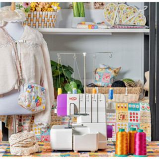 Máy vắt sổ gia đình đa năng NCC LB42C | Vắt sổ, Nhún bèo, Cuốn biên