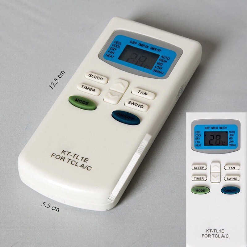 Remote máy lạnh TCL KT-TL1E +Pin