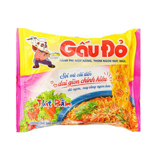 Thùng mì Gấu Đỏ gói 64g nhiều hương vị