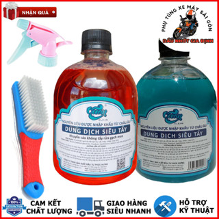Nước rửa xe không chạm, tẩy lóc máy Ocean Clean 500ML tẩy lốc xe máy, đầu bò xe,...[Tặng kèm vòi xịt]