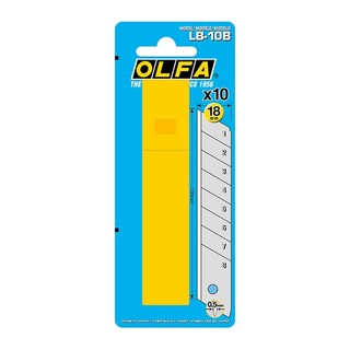 Hộp lưỡi dao OLFA LBB-10B LB-10B LB-10 18mm LBB10K LB10K LBB10K (10 lưỡi/hộp)