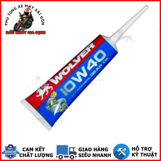 Nhớt hộp số, nhớt láp Wolver 10w40 Fully Synthetic 120ml xe tay ga tổng hợp - Nhập khẩu Đức