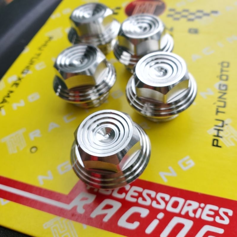 Ốc nắp nhớt inox 304 mẫu TRỤ THÁI T19 lắp Dr,w,si,ex,winner, winner x.,..