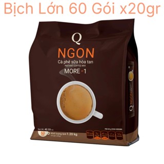 Cà Phê Sữa NGON Trần Quang bịch lớn 1.2kg ( 60 gói dài x 20gr )