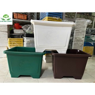Chậu Nhựa Vuông Chữ Nhật Cỡ Lớn TALOPA Không Lỗ Trồng Cây Ăn Trái, Nuôi Cá, Trồng Sen KT:(62cmx47cmx46H)
