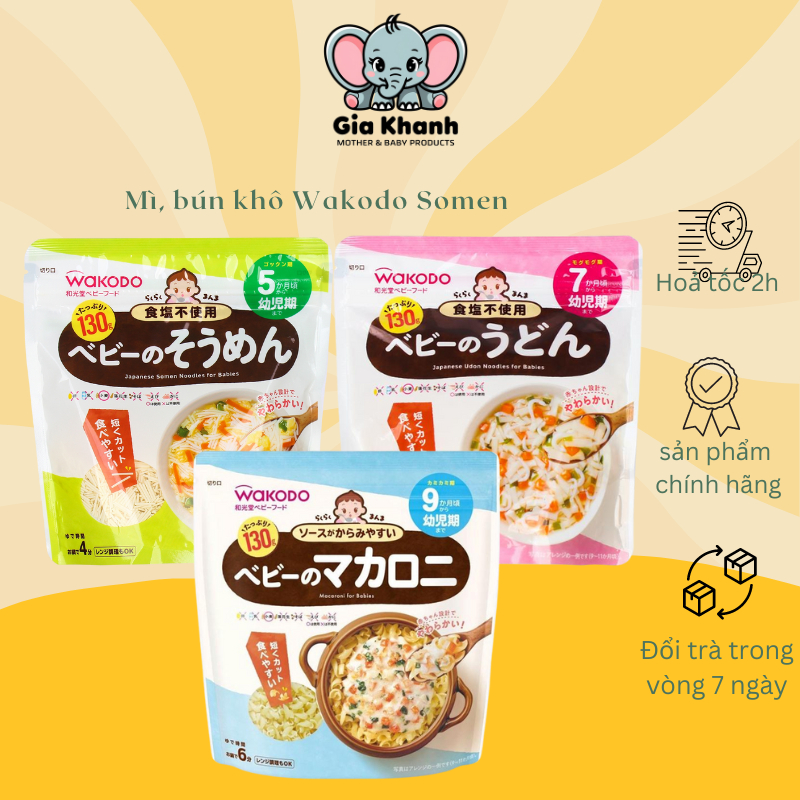 Mì Somen, Udon, Nui Wakodo Cho Bé Ăn Dặm