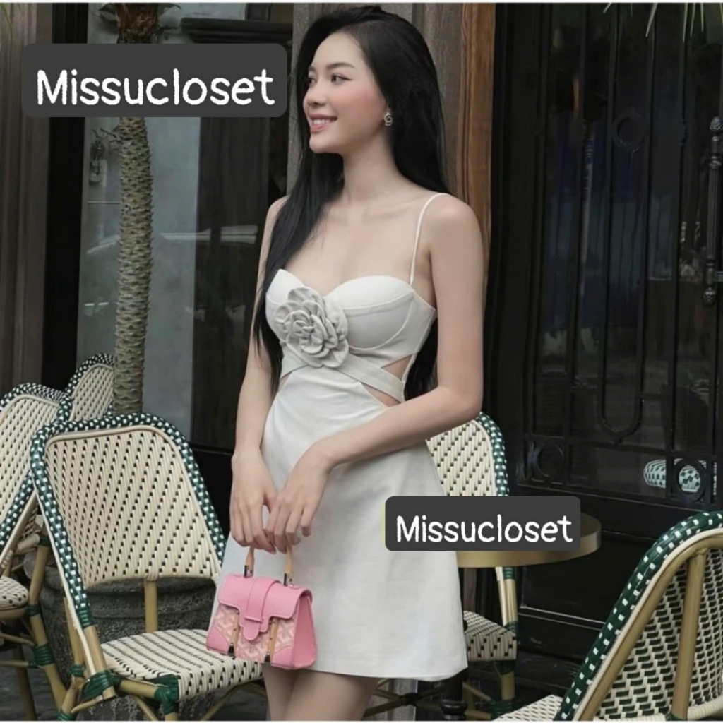 {HÀNG LOẠI 1} Váy cúp 2 dây khoét eo đính hoa dáng ngắn đầm cúp ngực 2 dây đầm 2 dây váy 2 dây đầm đ