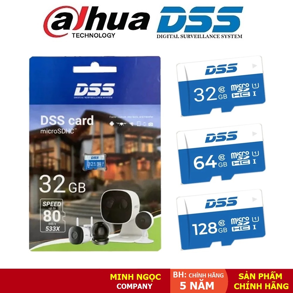 Thẻ Nhớ Micro SD Dahua DSS 32Gb-64GB-128GB Class 10 - Hàng Chính Hãng Bảo Hành 5 Năm