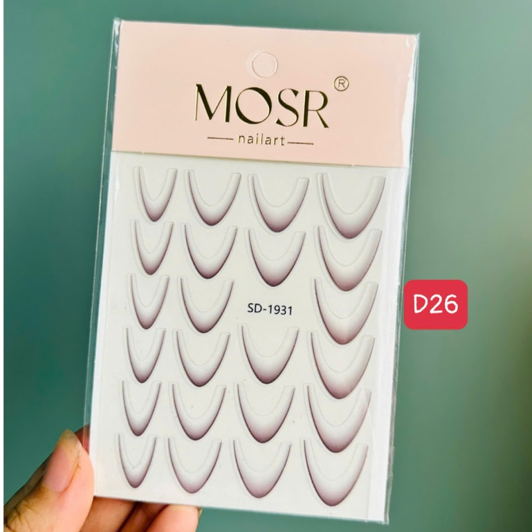 Sticker 5D sticker lụa dán móng tay Mẫu Mới