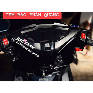 [  1 TEM ] TEM DECAL BÁO NỀN PHẢN QUANG DÁN TRANG TRI XE
