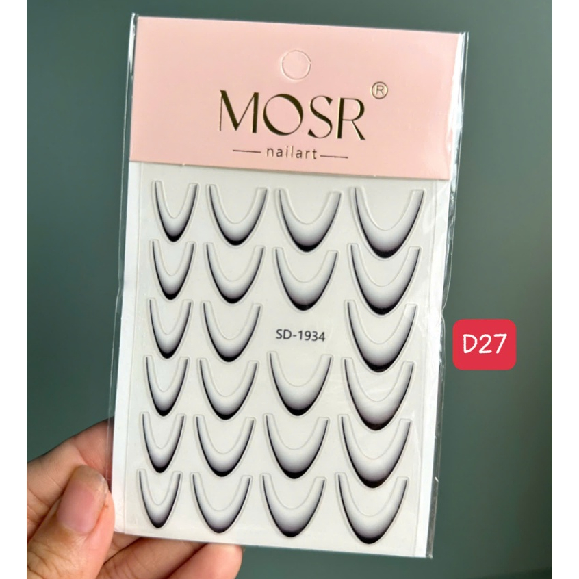 Sticker lụa 5D thương hiệu cao cấp mẫu mới dán móng nail
