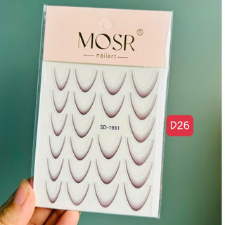 Sticker lụa 5D thương hiệu cao cấp mẫu mới dán móng nail