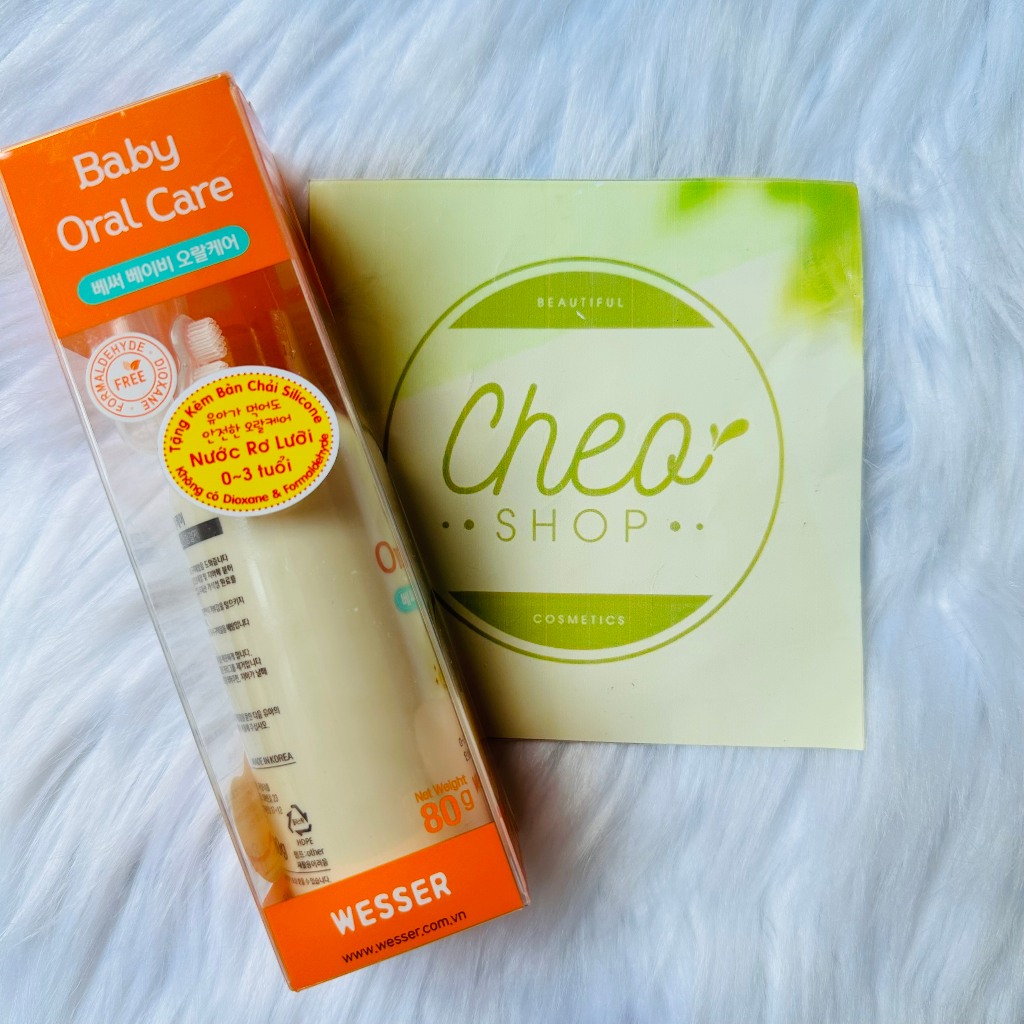 Nước Rơ Lưỡi, Vệ Sinh Răng Miệng Wesser Cho Bé (baby Oral Care) - 80g
